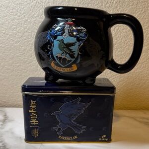 Harry Potter Ravenclaw Tea Tin & Cauldron Mug. Sealed. New